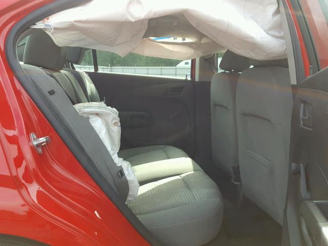 1G1JA5SH6G4163863 - 2016 CHEVROLET SONIC LS 红色 照片 6