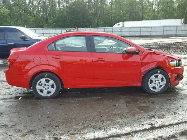 1G1JA5SH6G4163863 - 2016 CHEVROLET SONIC LS 红色 照片 9