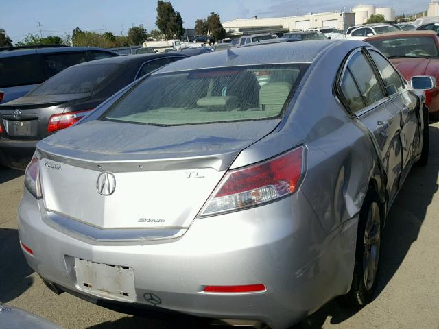 19UUA9F58CA006909 - 2012 ACURA TL SILVER photo 4