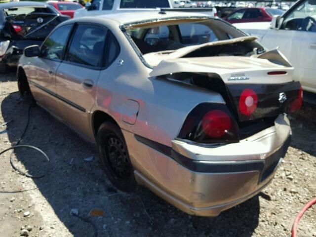 2G1WF52E459107783 - 2005 CHEVROLET IMPALA BEIGE photo 3