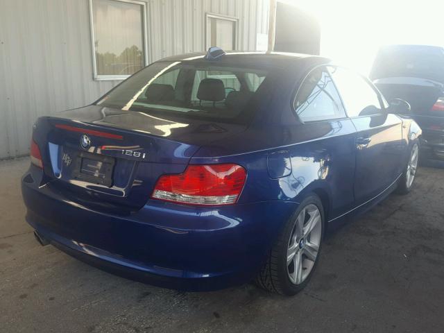 WBAUP73569VK75351 - 2009 BMW 128 I BLUE photo 4