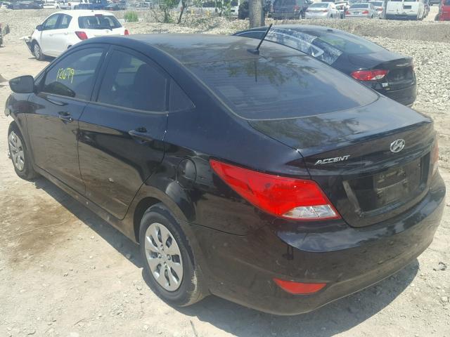 KMHCT4AE0GU971794 - 2016 HYUNDAI ACCENT SE BLACK photo 3