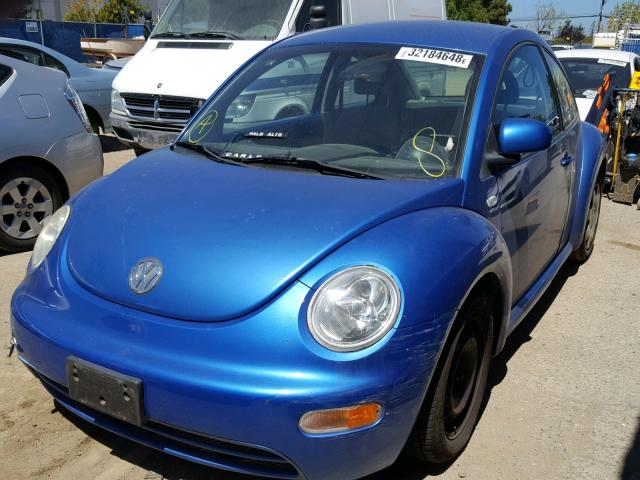 3VWBC21C9XM468804 - 1999 VOLKSWAGEN NEW BEETLE 蓝色 照片 2