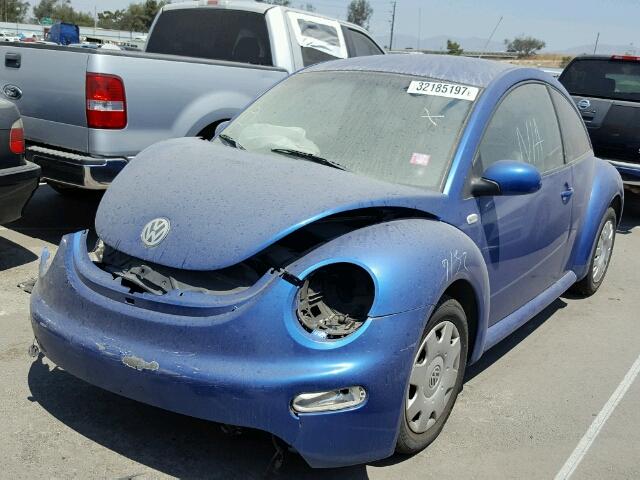 3VWCK21C92M421353 - 2002 VOLKSWAGEN NEW BEETLE ლურჯი ფოტო 2