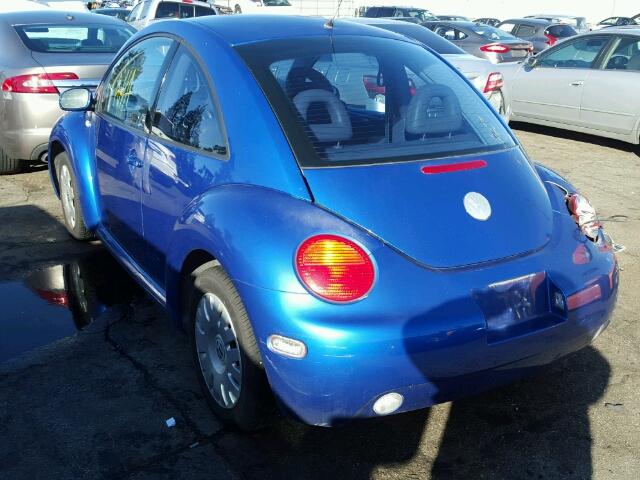 3VWCK21C92M421353 - 2002 VOLKSWAGEN NEW BEETLE ლურჯი ფოტო 3