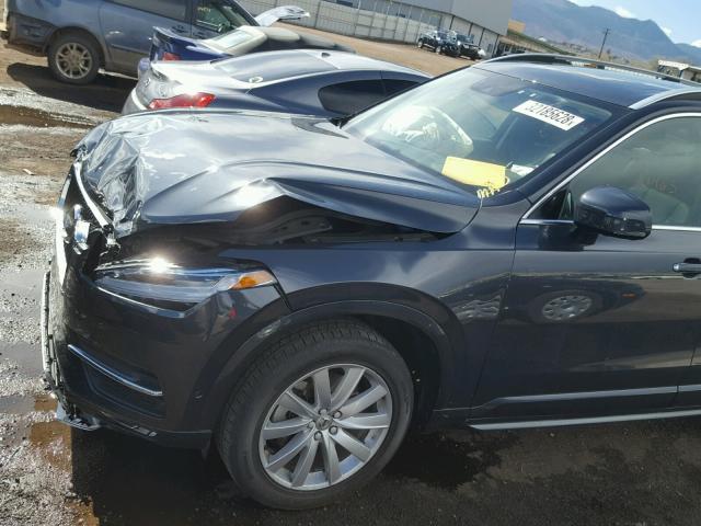 YV4A22PK9G1065643 - 2016 VOLVO XC90 T6 GRAY photo 9