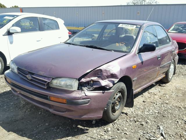 JF1GC2443PB501743 - 1993 SUBARU IMPREZA L PURPLE photo 2