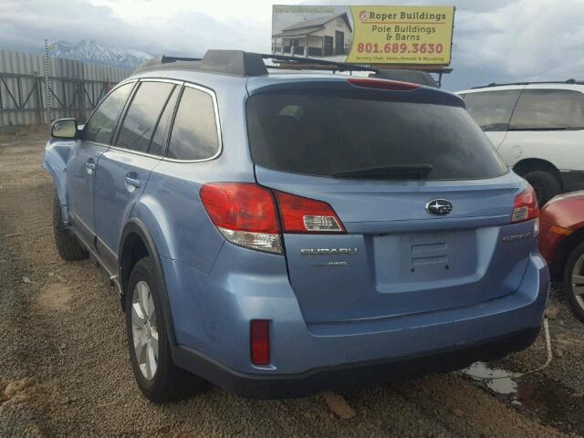 4S4BRCLC9A3350440 - 2010 SUBARU OUTBACK 2. BLUE photo 3