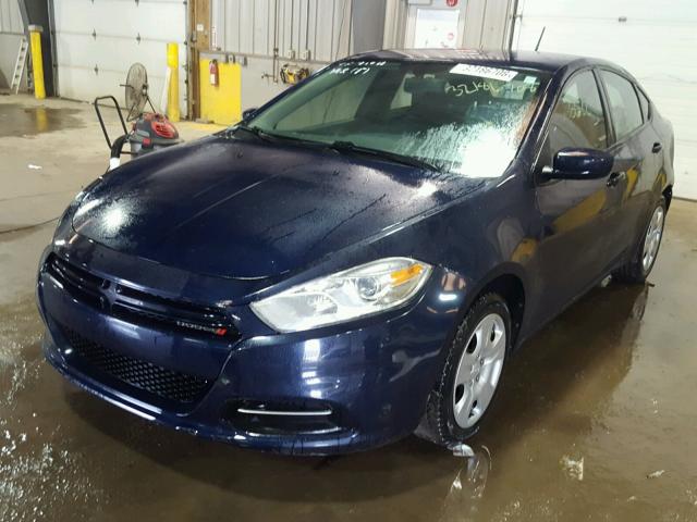 1C3CDFAA9DD224219 - 2013 DODGE DART SE BLUE photo 2