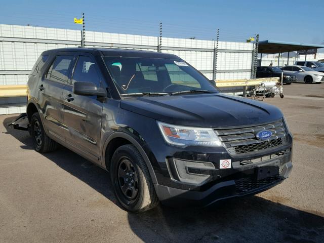 1FM5K8AR3HGB55748 - 2017 FORD EXPLORER P BLACK photo 1