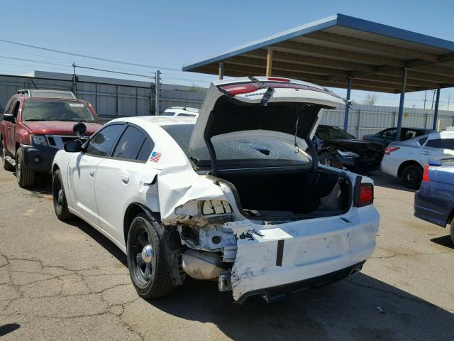 2B3CL1CTXBH551746 - 2011 DODGE CHARGER PO WHITE photo 3