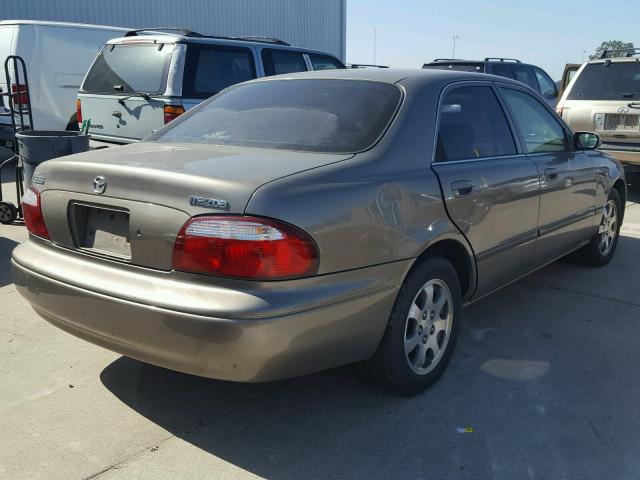 1YVGF22C625290843 - 2002 MAZDA 626 LX BEIGE photo 4