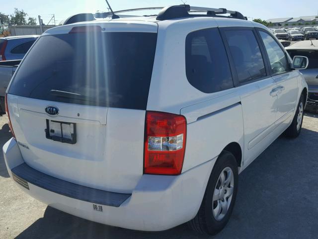 KNDMB133176135891 - 2007 KIA SEDONA EX WHITE photo 4