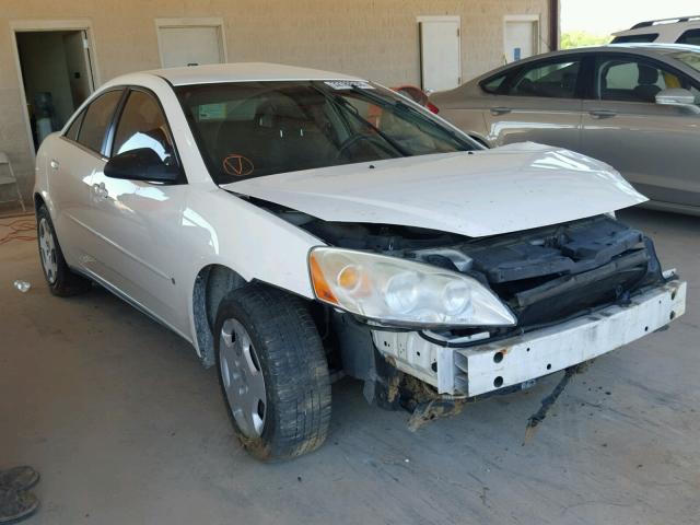 1G2ZF58B174163501 - 2007 PONTIAC G6 VALUE L WHITE photo 1