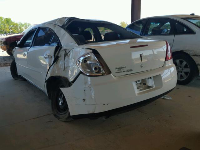 1G2ZF58B174163501 - 2007 PONTIAC G6 VALUE L WHITE photo 3