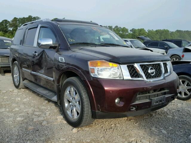 5N1BA0NF5DN613464 - 2013 NISSAN ARMADA PLA MAROON photo 1