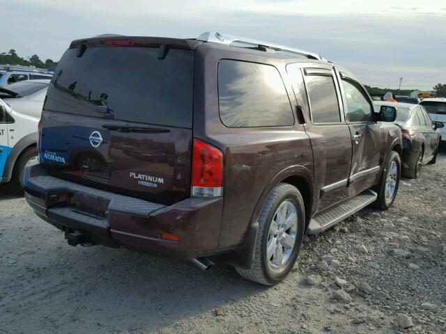 5N1BA0NF5DN613464 - 2013 NISSAN ARMADA PLA MAROON photo 4