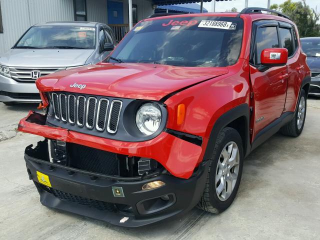 ZACCJABT9FPB38212 - 2015 JEEP RENEGADE L RED photo 2