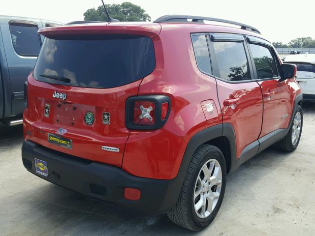 ZACCJABT9FPB38212 - 2015 JEEP RENEGADE L RED photo 4