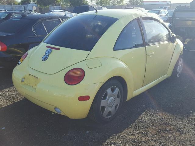 3VWCC21C0YM463240 - 2000 VOLKSWAGEN NEW BEETLE ყვითელი ფოტო 4