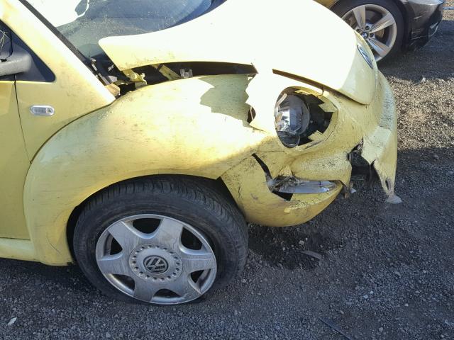 3VWCC21C0YM463240 - 2000 VOLKSWAGEN NEW BEETLE ყვითელი ფოტო 9