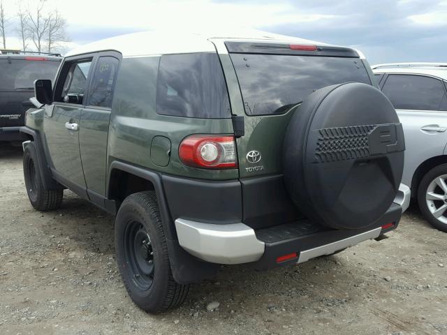 JTEBU4BF8DK166083 - 2013 TOYOTA FJ CRUISER GREEN photo 3