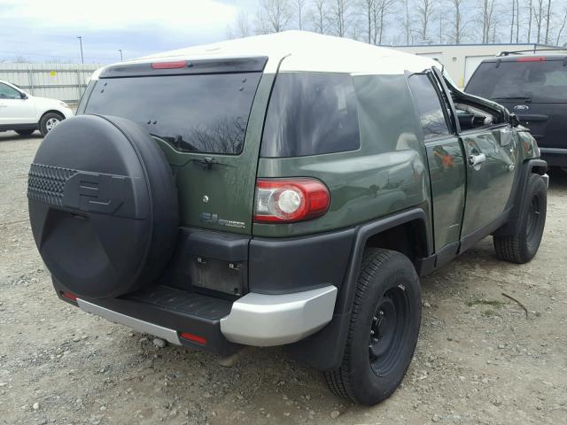 JTEBU4BF8DK166083 - 2013 TOYOTA FJ CRUISER GREEN photo 4