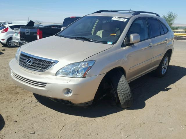 JTJHW31U572011186 - 2007 LEXUS RX 400H GOLD photo 2