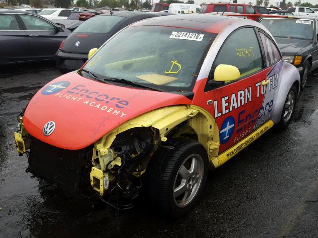 3VWCC21C9XM444572 - 1999 VOLKSWAGEN NEW BEETLE TWO TONE photo 2