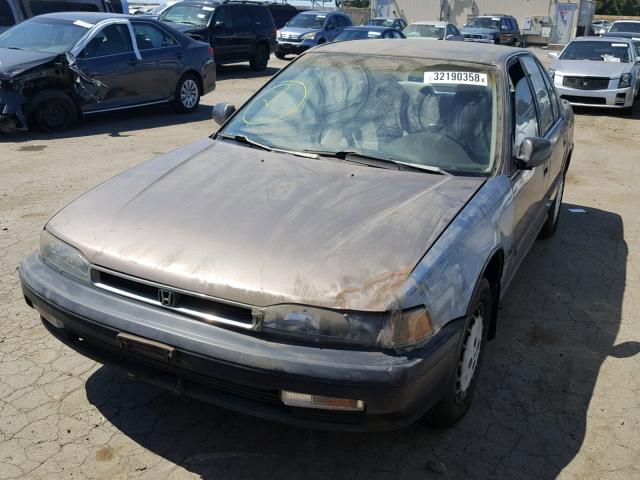 JHMCB7640MC087332 - 1991 HONDA ACCORD DX BROWN photo 2