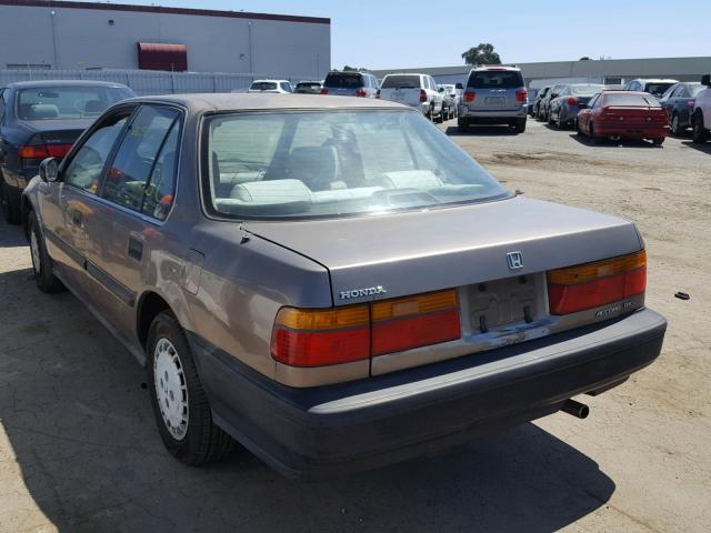 JHMCB7640MC087332 - 1991 HONDA ACCORD DX BROWN photo 3