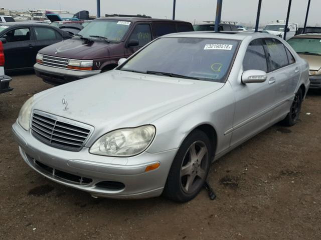 WDBNG70J45A453332 - 2005 MERCEDES-BENZ S 430 SILVER photo 2