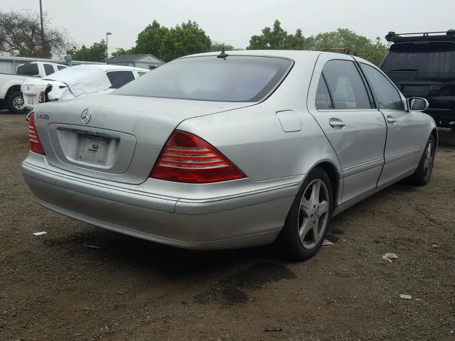 WDBNG70J45A453332 - 2005 MERCEDES-BENZ S 430 SILVER photo 4