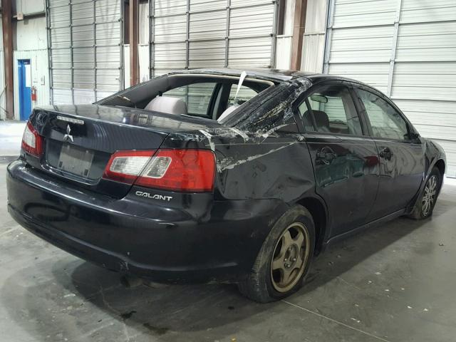 4A32B2FF0BE009293 - 2011 MITSUBISHI GALANT FE BLACK photo 4