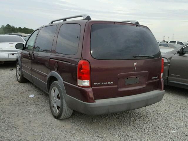 1GMDV33L26D156368 - 2006 PONTIAC MONTANA SV MAROON photo 3