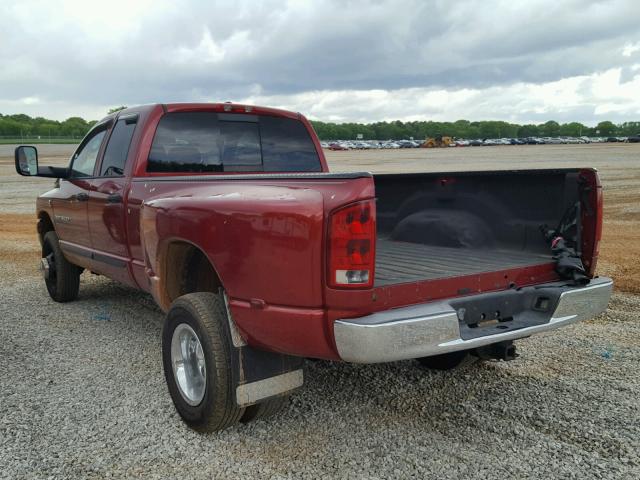 3D7MX48C26G184113 - 2006 DODGE RAM 3500 S MAROON photo 3