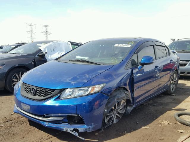 19XFB2F96DE014066 - 2013 HONDA CIVIC EXL 蓝色 照片 2