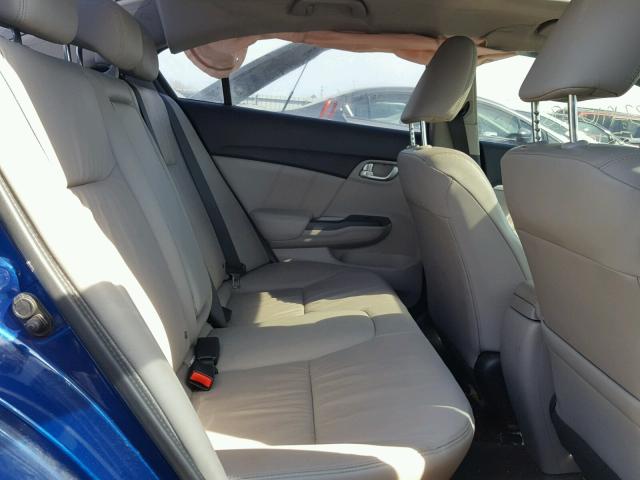 19XFB2F96DE014066 - 2013 HONDA CIVIC EXL 蓝色 照片 6