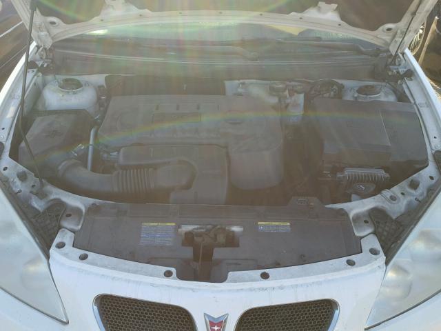 1G2ZF58B774104663 - 2007 PONTIAC G6 VALUE L WHITE photo 7