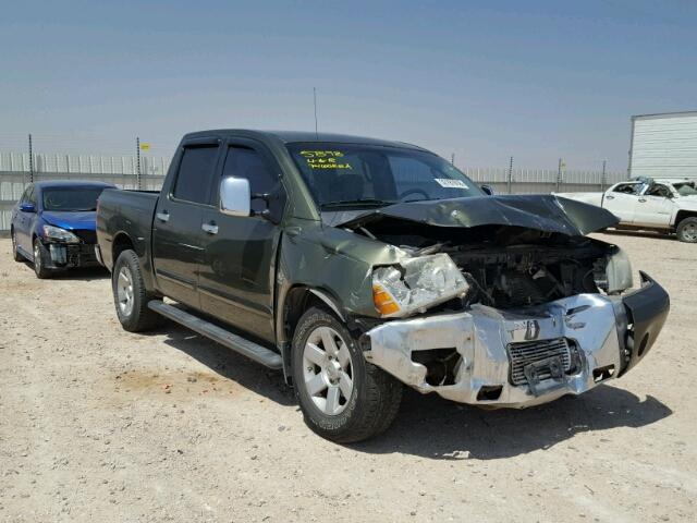 1N6AA07A54N573062 - 2004 NISSAN TITAN XE GREEN photo 1