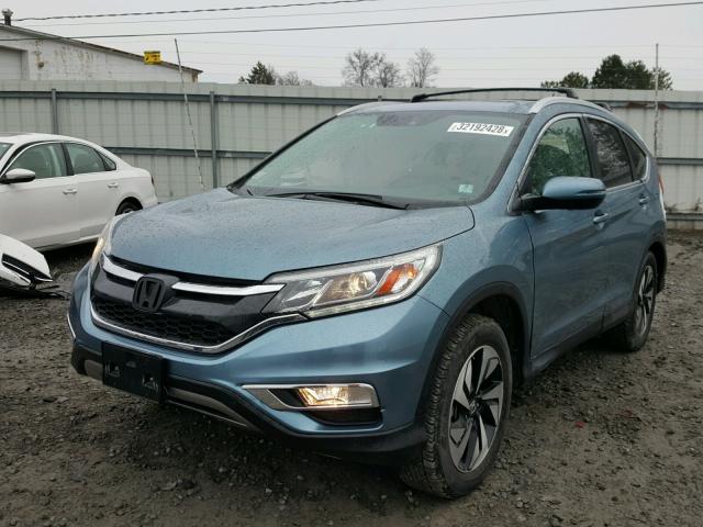 5J6RM4H99GL074204 - 2016 HONDA CR-V TOURI BLUE photo 2