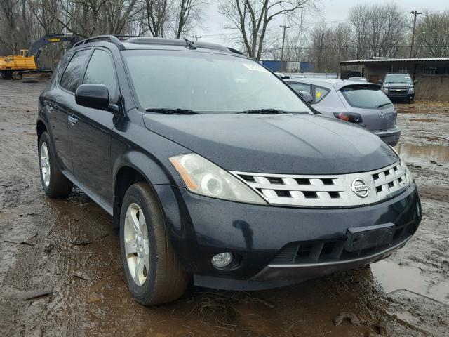 JN8AZ08W85W442648 - 2005 NISSAN MURANO SL BLACK photo 1