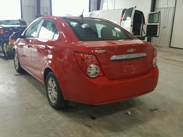 1G1JC5SH2C4167297 - 2012 CHEVROLET SONIC LT RED photo 3