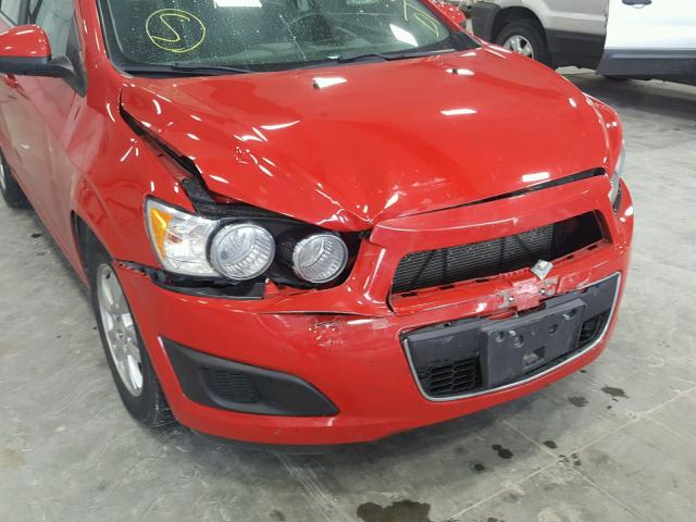 1G1JC5SH2C4167297 - 2012 CHEVROLET SONIC LT RED photo 9