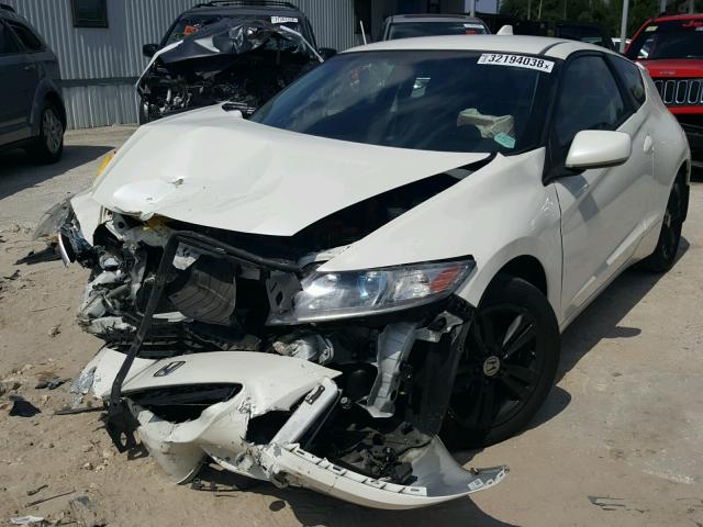 JHMZF1D64BS002639 - 2011 HONDA CR-Z EX WHITE photo 2