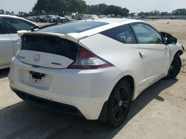 JHMZF1D64BS002639 - 2011 HONDA CR-Z EX WHITE photo 4