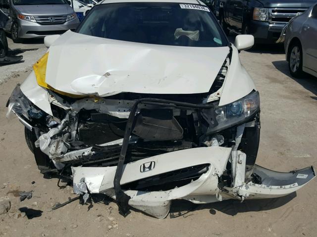 JHMZF1D64BS002639 - 2011 HONDA CR-Z EX WHITE photo 9