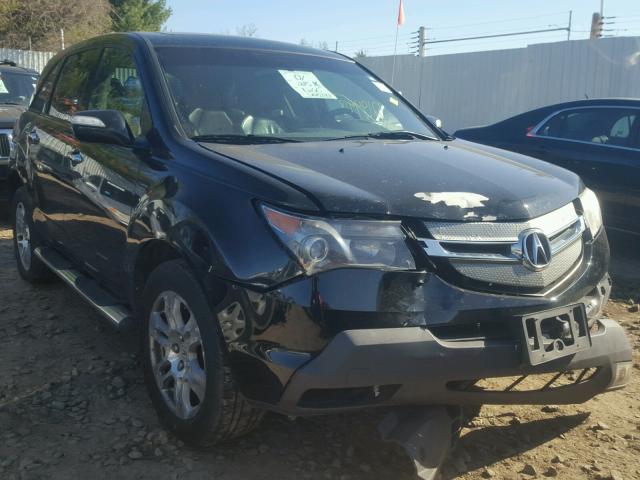 2HNYD28217H508373 - 2007 ACURA MDX BLACK photo 1