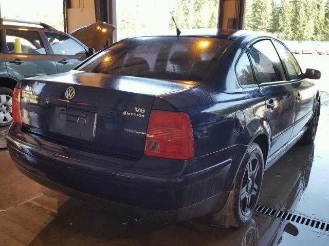 WVWUH23B2YE200489 - 2000 VOLKSWAGEN PASSAT GLX 蓝色 照片 4