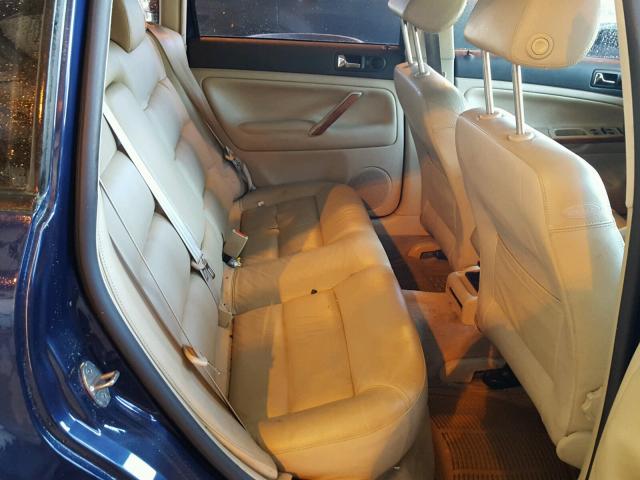 WVWUH23B2YE200489 - 2000 VOLKSWAGEN PASSAT GLX 蓝色 照片 6